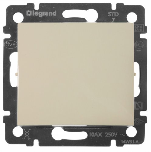 Выключатель без рамки Legrand Valena 1-кл. слоновая кость картинка